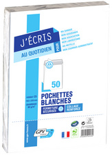 GPV 50 Pochettes d'expédition, C4, 229 x 324 mm, blanc