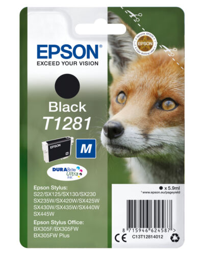 Cartouche epson noir  renard T1281 