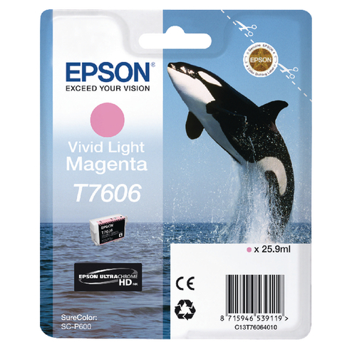 EPSON CARTOUCHE MAGENTA CLAIR T7606