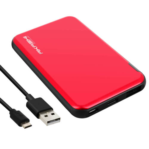 Power banq rapide 5 000mah 2.1a 2usb rouge