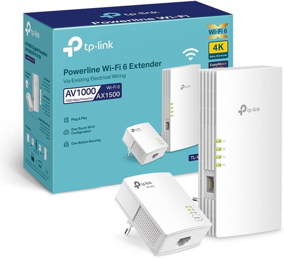 TP-Link Kit CPL Gigabit AV1000 WiFi 6 AX1500