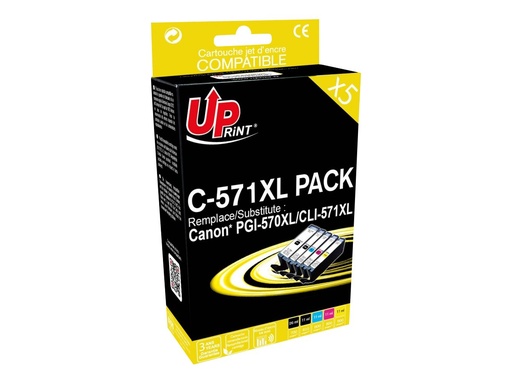 [genc571xl] Cartouches compatibles Canon CLI-571XL/PGI-570XL  (GENER'INK)