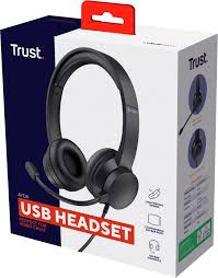 [casque2] Trust Casque filaire avec micro intégré en usb