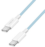 [cableusbc2] Câble USB 2.0, USB-C - USB-C, 1,5 m, bleu