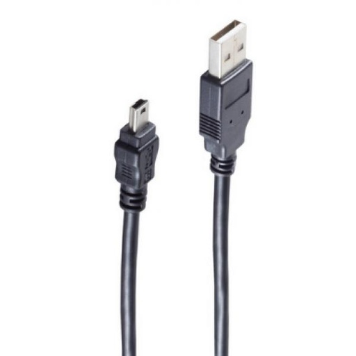 [CABLEUSB3] shiverpeaks BASIC-S mini câble USB 2.0, USB-A - 5 Pol USB-B - 1m