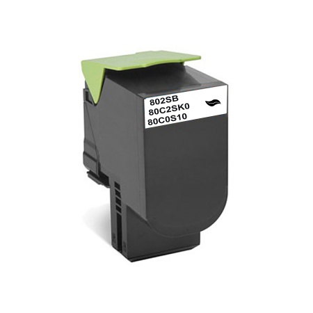 [upnlex802sb] TONER COMPATIBLE AVEC LEXMARK 80C2SC0 noir 