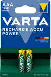 [pileAAA2] VARTA 2 Piles NiMH "Rechargeable Accu", Micro (AAA), 1.000 mAh